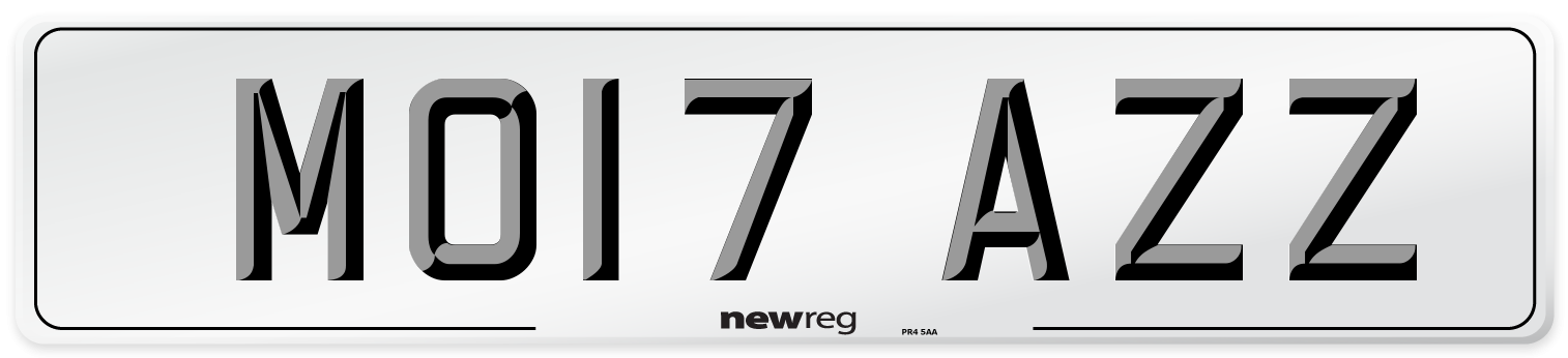 MO17 AZZ Number Plate from New Reg